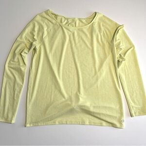 GAP GapFit Breathe Lightweight Long Sleeve Open Back Twist Bottom Top Size Small